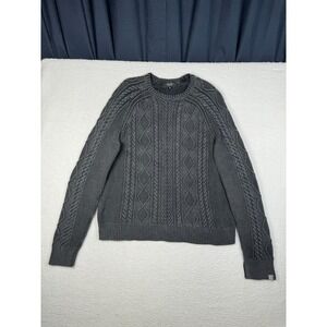 Rag & Bone Dexter Aran Sweater Mens 2XL Black Cable Knit Ribbed -  READ